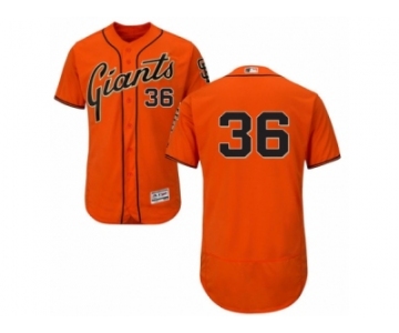 Men's Majestic San Francisco Giants #36 Gaylord Perry Orange Flexbase Authentic Collection MLB Jersey