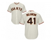 Men's Majestic San Francisco Giants #41 Mark Melancon Replica Cream Home Cool Base MLB Jersey