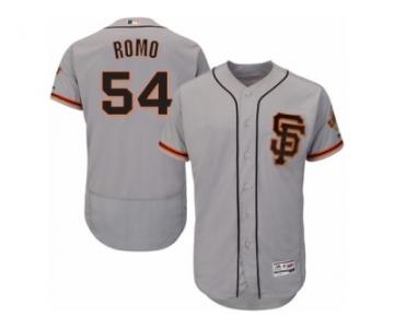 Men's Majestic San Francisco Giants #54 Sergio Romo Gray Flexbase Authentic Collection MLB Jersey