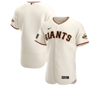 Men's Nike San Francisco Giants 2020 Cream Home Authentic Team Baseball Jersey