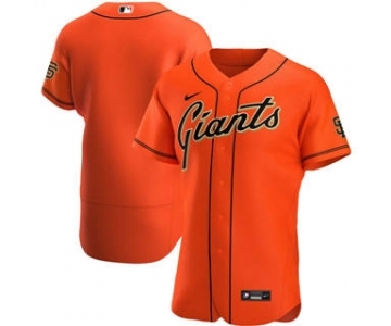Men's Nike San Francisco Giants 2020 Orange Alternate Authentic Official Team Baseball Jersey