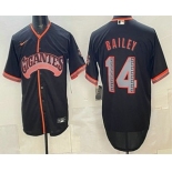 Men's San Francisco Giants #14 Patrick Bailey Black 2026 Alternate Stadium Stitched Jersey
