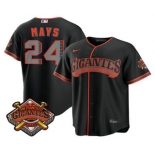 Men's San Francisco Giants #24 Willie Mays Black 2026 Alternate Stadium Stitched Jersey