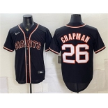Men's San Francisco Giants #26 Matt Chapman 2026 Fashion Replica Black Out Stitched Baseball Jersey Men's San Francisco Giants #26 Matt Chapman 2026 Fashion Replica Black Out Stitched Baseball Jersey