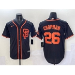 Men's San Francisco Giants #26 Matt Chapman Black Cool Base Stitched Baseball Jersey