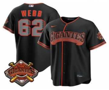 Men's San Francisco Giants #62 Wilkin Ramos Black 2026 Alternate Stadium Stitched Jersey