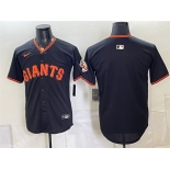 Men's San Francisco Giants Blank Black Limited Stitched Baseball Jersey Men's San Francisco Giants Blank Black Limited Stitched Baseball Jersey