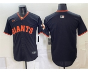 Men's San Francisco Giants Blank Black Limited Stitched Baseball Jersey Men's San Francisco Giants Blank Black Limited Stitched Baseball Jersey