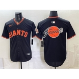 Men's San Francisco Giants Team Big Logo Black Limited Stitched Baseball Jersey Men's San Francisco Giants Team Big Logo Black Limited Stitched Baseball Jersey