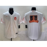 Mens San Francisco Giants Team Big Logo White City Connect Cool Base Stitched Baseball Jersey