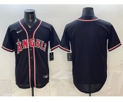 Men's Los Angeles Angels Blank 2026 Fashion Replica Black Out Stitched Baseball Jersey Men's Los Angeles Angels Blank 2026 Fashion Replica Black Out Stitched Baseball Jersey