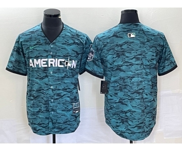 Men's Los Angeles Angels Blank Teal 2023 All Star Cool Base Stitched Jersey