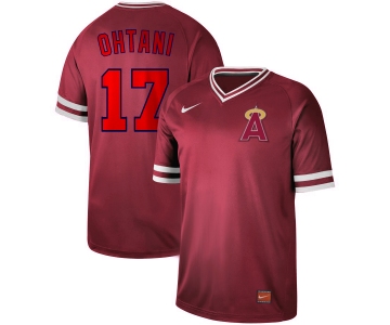 Men's Nike Los Angeles Angels Of Anaheim #17 Shohei Ohtani Red M&N MLB Jersey