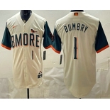Men's Baltimore Orioles #1 Al Bumbry Cream 2026 City Connect Stadium Jersey Men's Baltimore Orioles #1 Al Bumbry Cream 2026 City Connect Stadium Jersey