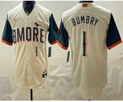 Men's Baltimore Orioles #1 Al Bumbry Cream 2026 City Connect Stadium Jersey Men's Baltimore Orioles #1 Al Bumbry Cream 2026 City Connect Stadium Jersey