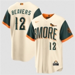 Men's Baltimore Orioles #12 Dylan Beavers Natural 2026 City Connect Stadium Stitched Baseball Jersey
