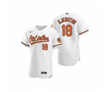 Men's Baltimore Orioles #18 Heston Kjerstad Nike White Authentic Home Jersey