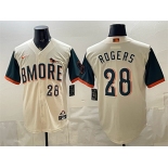 Men's Baltimore Orioles #28 Trevor Rogers Natural 2026 City Connect Stadium Stitched Baseball Jersey Men's Baltimore Orioles #28 Trevor Rogers Natural 2026 City Connect Stadium Stitched Baseball Jersey
