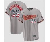 Men's Baltimore Orioles #35 Adley Rutschman Gray USA 250 Fourth of July Home Stitched Baseball Jersey Men's Baltimore Orioles #35 Adley Rutschman Gray USA 250 Fourth of July Home Stitched Baseball Jersey