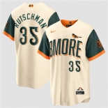 Men's Baltimore Orioles #35 Adley Rutschman Natural 2026 City Connect Stadium Stitched Baseball Jersey1