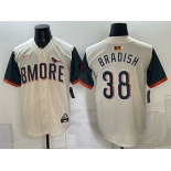 Men's Baltimore Orioles #38 Kyle Bradish Natural 2026 City Connect Stadium Stitched Baseball Jersey Men's Baltimore Orioles #38 Kyle Bradish Natural 2026 City Connect Stadium Stitched Baseball Jersey