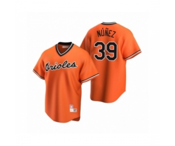Men's Baltimore Orioles #39 Renato Nunez Nike Orange Cooperstown Collection Alternate Jersey