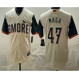 Men's Baltimore Orioles #47 MAGA Cream 2026 City Connect Stadium Jersey