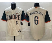 Men's Baltimore Orioles #6 Ryan Mountcastle Natural 2026 City Connect Stadium Stitched Baseball Jersey Men's Baltimore Orioles #6 Ryan Mountcastle Natural 2026 City Connect Stadium Stitched Baseball Jersey