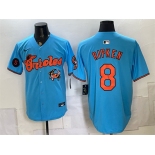 Men's Baltimore Orioles #8 Cal Ripken Jr. Blue With Patch Vapor Premier Limited Stitched Baseball Jersey Men's Baltimore Orioles #8 Cal Ripken Jr. Blue With Patch Vapor Premier Limited Stitched Baseball Jersey