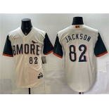 Men's Baltimore Orioles #82 Jeremiah Jackson Natural 2026 City Connect Stadium Stitched Baseball Jersey