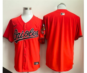 Men's Baltimore Orioles Blank Orange Limited Stitched Jersey