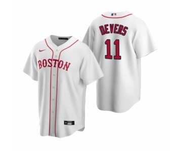 Boston Red Sox #11 Rafael Devers Nike White Replica Alternate Jersey