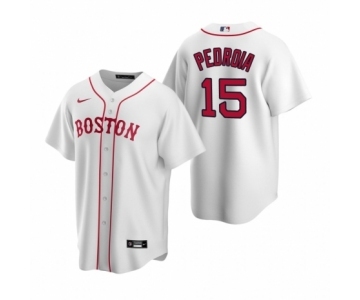 Boston Red Sox #15 Dustin Pedroia Nike White Replica Alternate Jersey