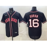Men's Boston Red Sox #16 Jarren Duran 2026 Fashion Replica Black Out Stitched Baseball Jersey Men's Boston Red Sox #16 Jarren Duran 2026 Fashion Replica Black Out Stitched Baseball Jersey