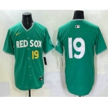 Men's Boston Red Sox #19 Roman Anthony Green 2025 City Connect Limited Jersey