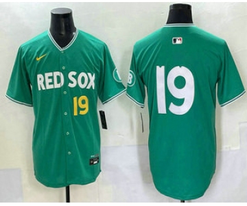 Men's Boston Red Sox #19 Roman Anthony Green 2025 City Connect Limited Jersey