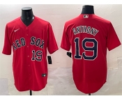 Men's Boston Red Sox #19 Roman Anthony Red Cool Base Stitched Baseball Jersey Men's Boston Red Sox #19 Roman Anthony Red Cool Base Stitched Baseball Jersey