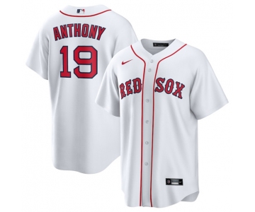 Men's Boston Red Sox #19 Roman Anthony White Cool Base Stitched Baseball Jersey
