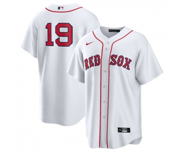 Men's Boston Red Sox #19 Roman Anthony White No Name Cool Base Stitched Baseball Jersey