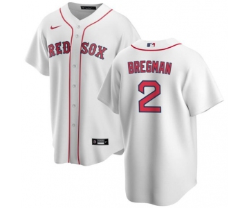 Men's Boston Red Sox #2 Alex Bregman White 2024 Cool Base Stitched Baseball Jersey