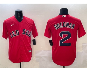 Men's Boston Red Sox #2 Xander Bogaerts Red Cool Base Stitched Baseball Jersey