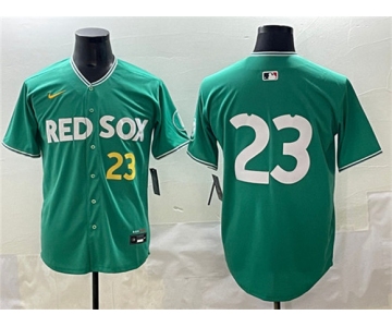 Men's Boston Red Sox #23 Romy González Green 2025 City Connect Limited Stitched Baseball Jersey