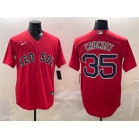 Men's Boston Red Sox #35 Garrett Crochet Red Cool Base Stitched Baseball Jersey