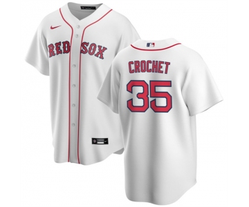 Men's Boston Red Sox #35 Garrett Crochet White 2024 Cool Base Stitched Baseball Jersey
