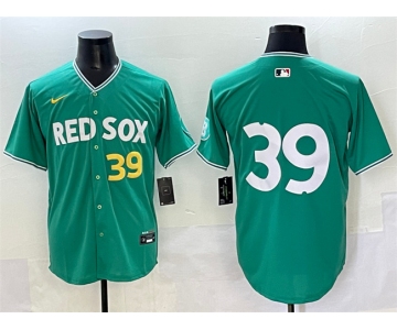 Men's Boston Red Sox #39 Marcelo Mayer Green 2025 City Connect Limited Stitched Baseball Jersey
