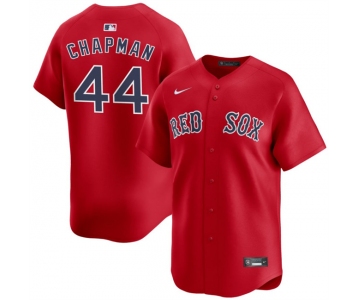 Men's Boston Red Sox #44 Aroldis Chapman Red 2025 Alternate Limited Stitched Baseball Jersey