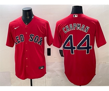 Men's Boston Red Sox #44 Aroldis Chapman Red Cool Base Stitched Baseball Jersey
