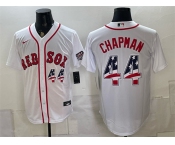 Men's Boston Red Sox #44 Aroldis Chapman White 2026 USA 250 Fourth of July Home Stitched Baseball Jersey Men's Boston Red Sox #44 Aroldis Chapman White 2026 USA 250 Fourth of July Home Stitched Baseball Jersey