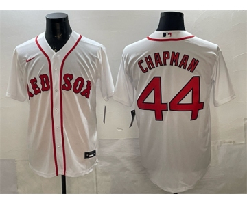 Men's Boston Red Sox #44 Aroldis Chapman White Cool Base Stitched Baseball Jersey