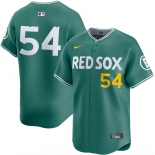 Men's Boston Red Sox #54 Lucas Giolito Green 2025 City Connect Limited Stitched jersey